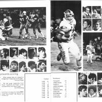 David Sloan 1973 football yearbook spread