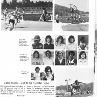1973 David Sloan track and field yearbook spread