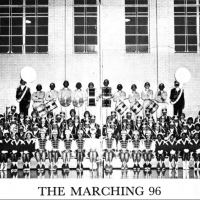 Band photo from yearbook (The Marching 96)