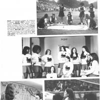 1973 Lane cheerleaders.