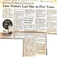 Lane Seniors Lost One in Five Years