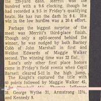 A Lane track meet recap from May 3, 1970.