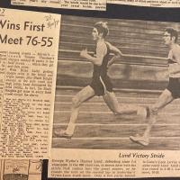 A Daily Progress article from March 20, 1970, about Lane's first track meet of the season.
